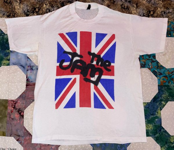 The Jam T-Shirt 1980s The Jam Signature And The British Flag