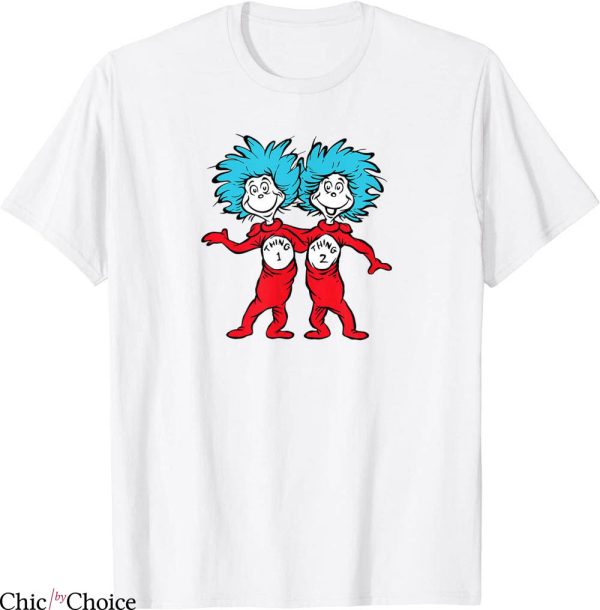 Thing 1 And Thing 2 T-Shirt Dr. Seuss Buddies Funny Cartoon