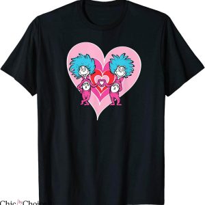 Thing 1 And Thing 2 T-Shirt Dr. Seuss Love Funny Cartoon