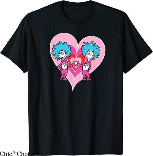 Thing 1 And Thing 2 T-Shirt Dr. Seuss Love Funny Cartoon
