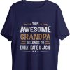 This Grandad Belongs To T-Shirt Personalized For Names Gif