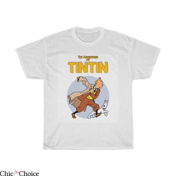 Tin Tin T-Shirt The Adventures Of Tintin Books Funny Tee