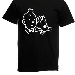 Tin Tin T-Shirt The Adventures Of Tintin Comic Series Funny