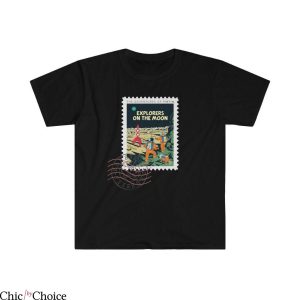 Tin Tin T-Shirt Tintin Explorers On The Moon Funny Comics