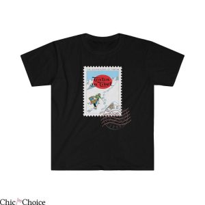 Tin Tin T-Shirt Tintin In Tibet Limited Postage Series Tee