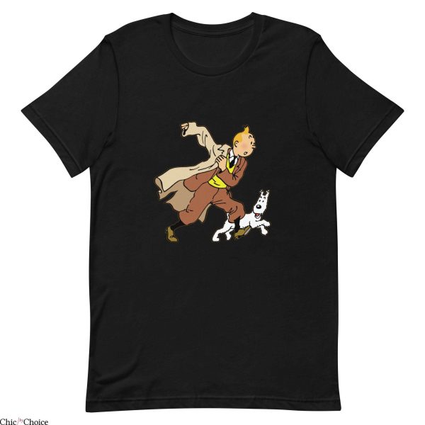 Tin Tin T-Shirt Tintin Snowy Adventure Funny Comic Tee