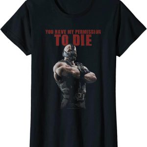 Tom Hardy T-Shirt Dark Knight Rises Bane Permission To Die