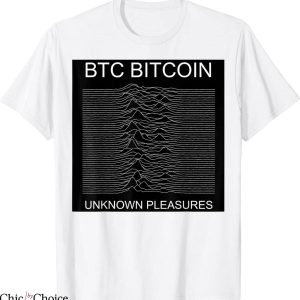 Unknown Pleasures T-Shirt Btc Bitcoin Funny Meme Cool Tee