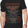 Van Halen Men’s Invasion Tour ’80 T-Shirt Black