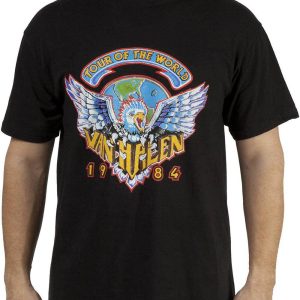 Van Halen T-Shirt 1984 Tour Of The World Best Rock Band