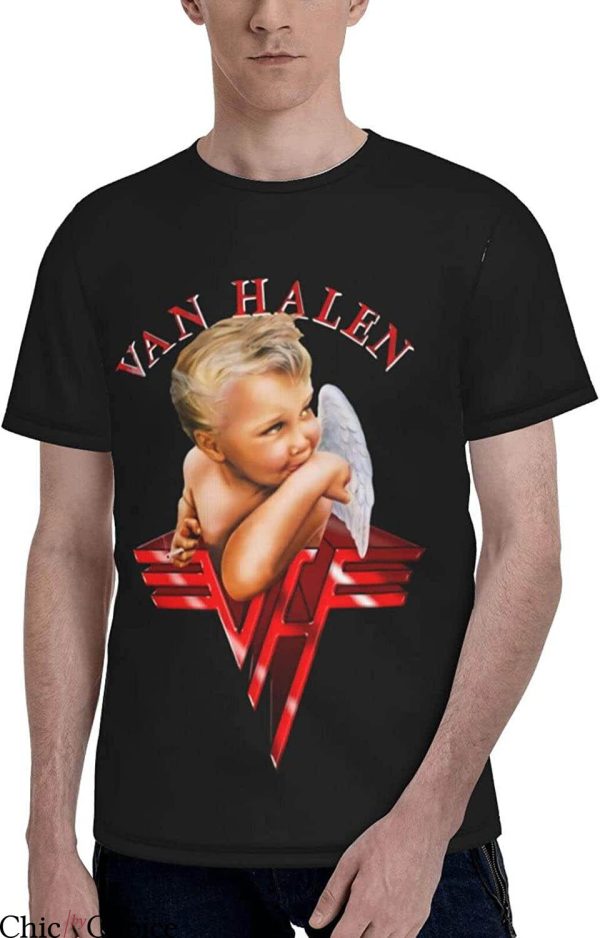 Van Halen T-Shirt Vintage Angel Best Rock Band Logo For Fan