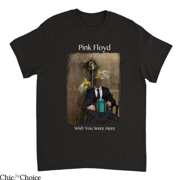 Wish You Were Here T-Shirt Pink Floyd Band Rock Music Tee