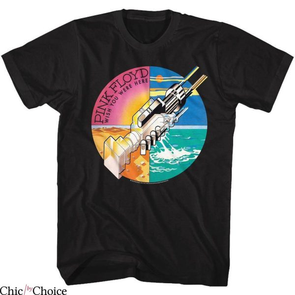 Wish You Were Here T-Shirt Pink Floyd Hands Rock Music Tee