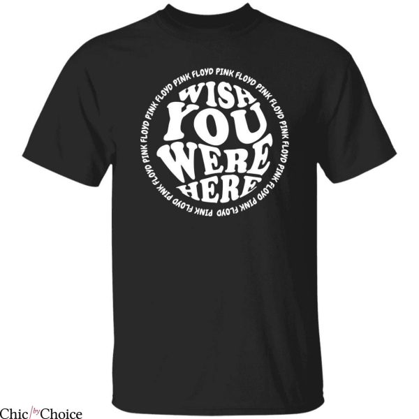 Wish You Were Here T-Shirt Pink Floyd Rock Band Retro Tee