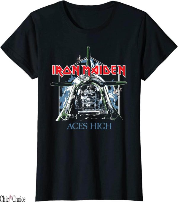 Womens Iron Maiden T-Shirt Aces High