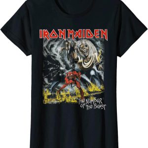 Womens Iron Maiden T-Shirt Eddie Number Of The Beast