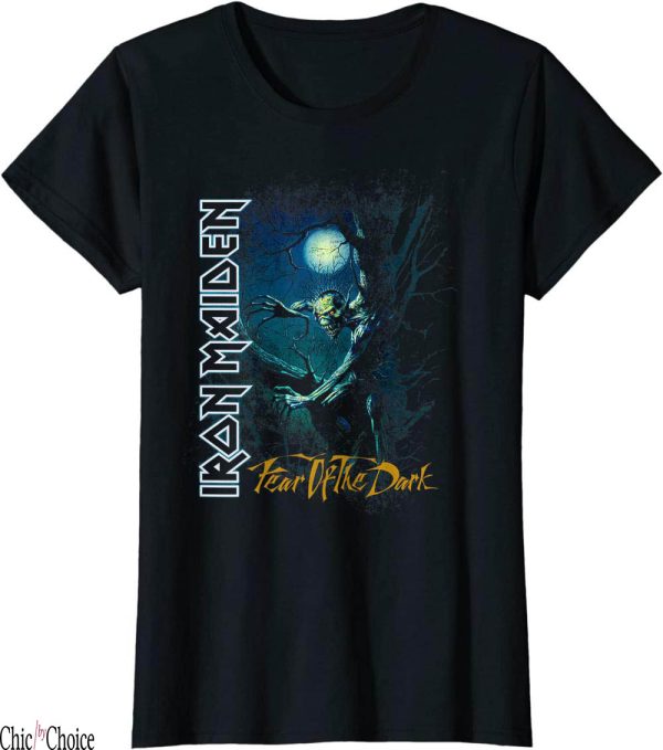 Womens Iron Maiden T-Shirt Fear Of The Dark
