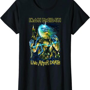 Womens Iron Maiden T-Shirt Live After Death