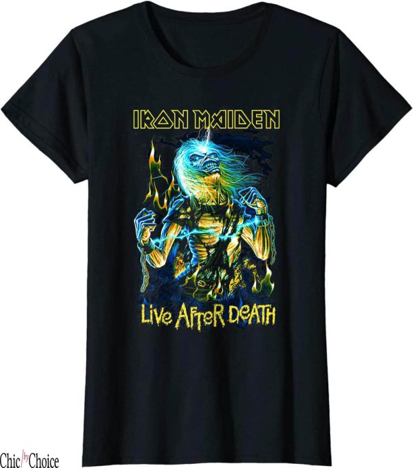 Womens Iron Maiden T-Shirt Live After Death