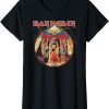 Womens Iron Maiden T-Shirt Powerslave Lightning Circle