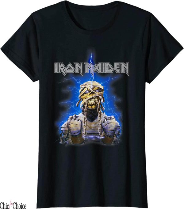 Womens Iron Maiden T-Shirt Powerslave Mummy