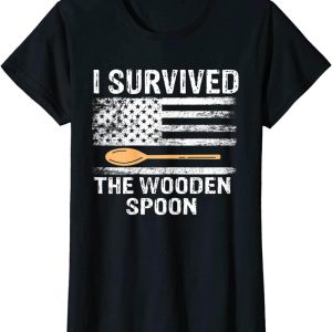 Wooden Spoon Survivor T-Shirt Proud Adult I Survived The