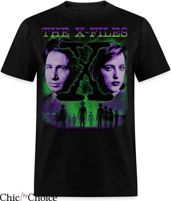 X Files T-Shirt Scully and Mulder 90s The X Files Aliens