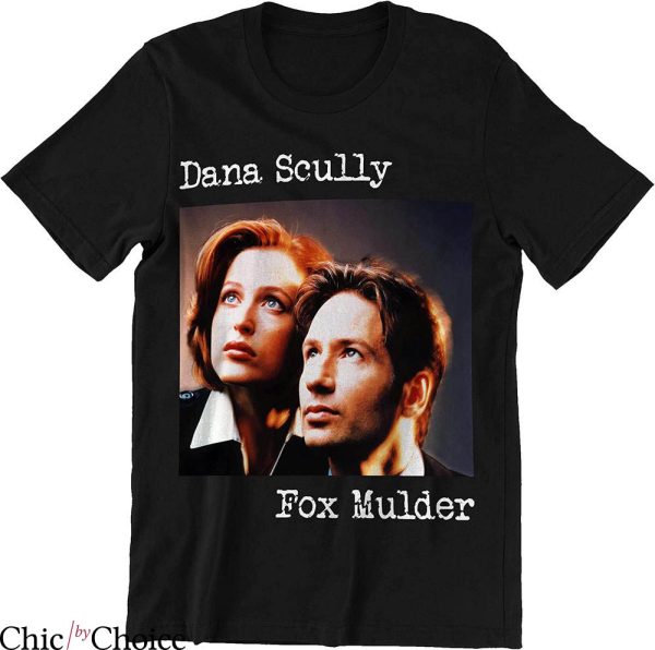X Files T-Shirt Scully and Mulder Characters Movie X Files