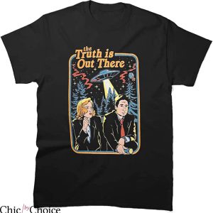 X Files T-Shirt The Truth is Out There Scully and Mulder