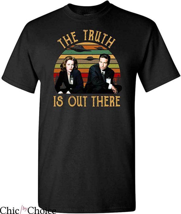 X Files T-Shirt Vintage The Truth is Out There Scully Mulder