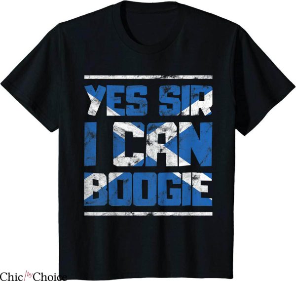 Yes Sir I Can Boogie T-Shirt Disco Song Scotland Football
