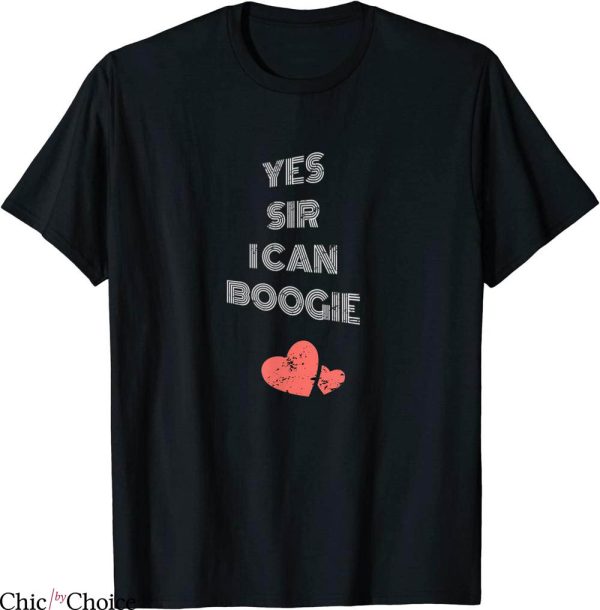 Yes Sir I Can Boogie T-Shirt Heart Scotland Disco Hit