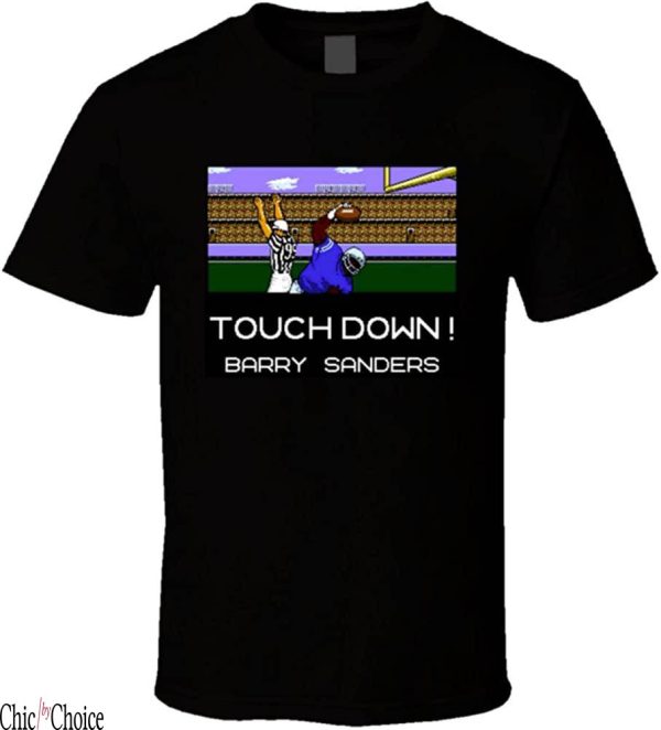 Tecmo Bo T-Shirt Tecmo Bowl Barry Sanders Video Game