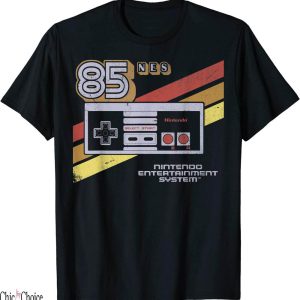Tecmo Bo T-Shirt Nintendo NES Controller Retro Stripe 85