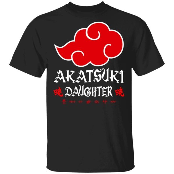Akatsuki Daughter Shirt Naruto Red Cloud Family Tee  All Day Tee