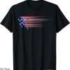 All American T-Shirt Best USA Flag Track And Field Gift