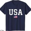 All American T-Shirt USA Patriotic American Flag July
