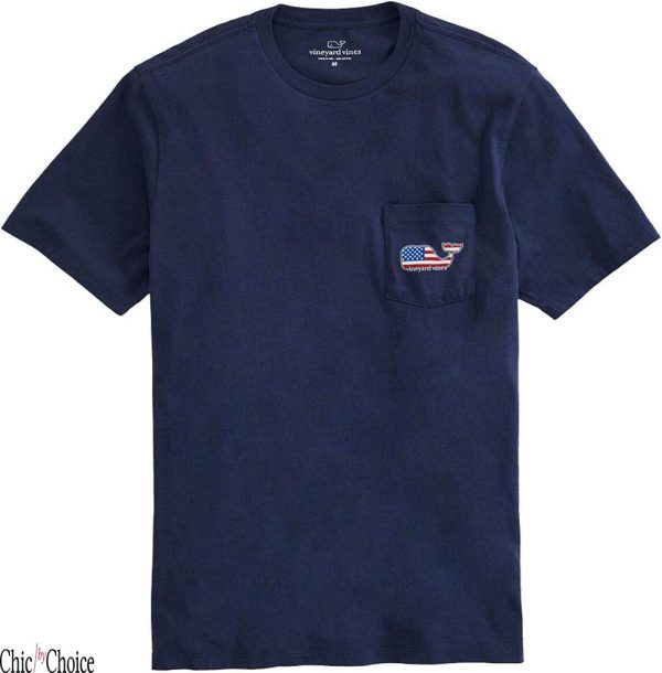 All American T-Shirt Vineyard Vines Whale Pocket