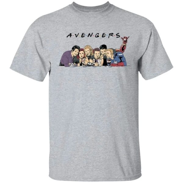 All Super Hero Avenger Friends T-Shirt Style Gift Tee For Marvel Fan  All Day Tee