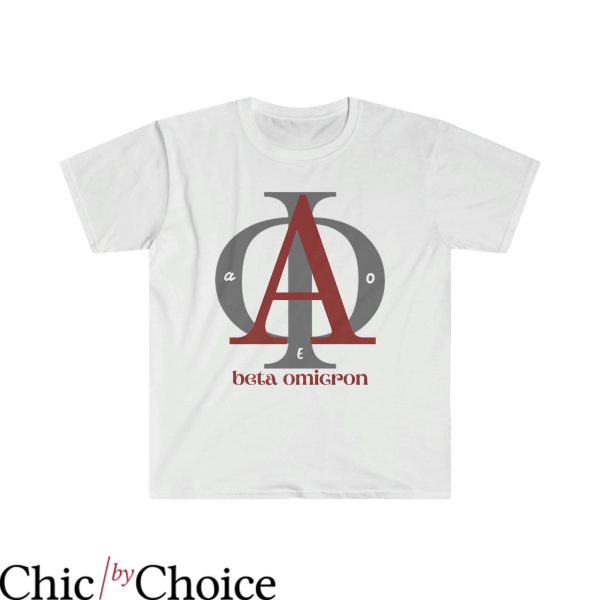 Alpha Phi T-Shirt Beta Omicron Alpha Phi Badge College