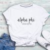 Alpha Phi T-Shirt Sorority Grandma College Greek Tee