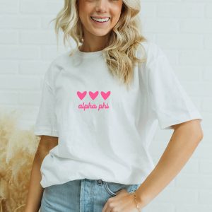 Alpha Phi T-Shirt Sorority Greek For Bid Day Rush Vintage