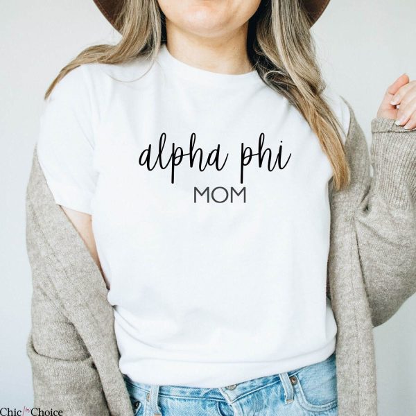 Alpha Phi T-Shirt Sorority Mom College Greek Vintage Tee