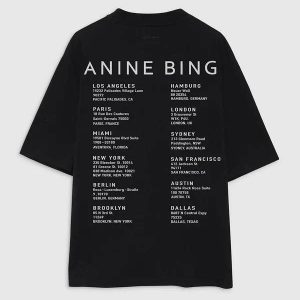 Anine Bing New York T-Shirt Los Angeles Paris Miami Cities