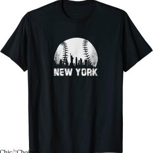 Anine Bing New York T-Shirt NY City Skyline Baseball Lover