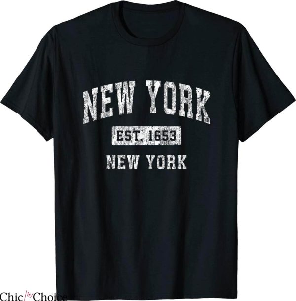 Anine Bing New York T-Shirt NY Vintage Established Sports