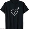 Aviator Nation Heart T-Shirt Airplane Wife Husband Pilot