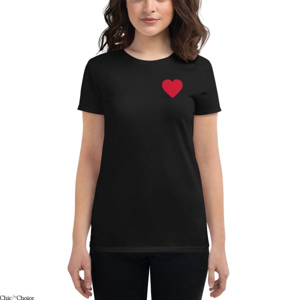 Aviator Nation Heart T-Shirt Small Red Heart Simple