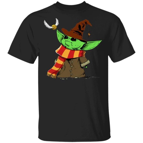 Baby Yoda And Golden The Snitch T-shirt  All Day Tee