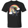 Baby Yoda Riding T-Rex T-shirt  All Day Tee